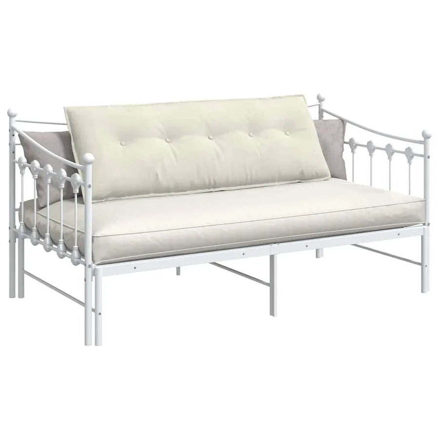 Coussin de Dos Crème 140 x 50 cm Tissu en velours côtelé - 3