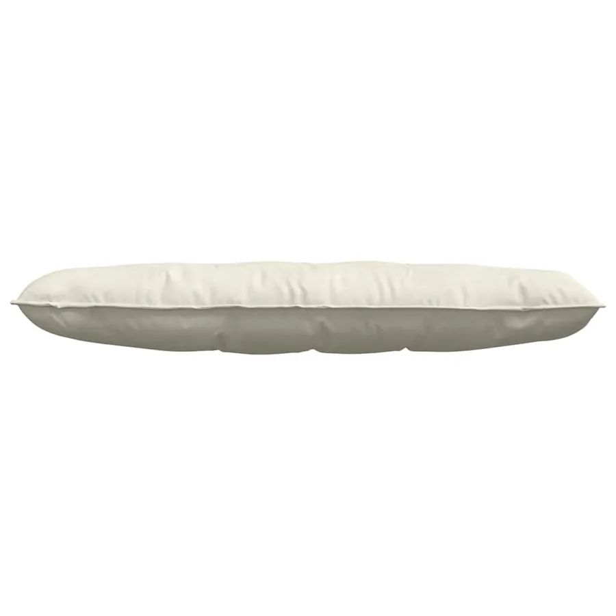 Coussin de Dos Crème 140 x 50 cm Tissu en velours côtelé - 5