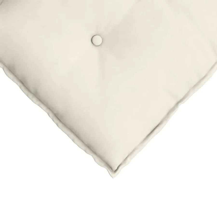 Coussin de Dos Crème 140 x 50 cm Tissu en velours côtelé - 7