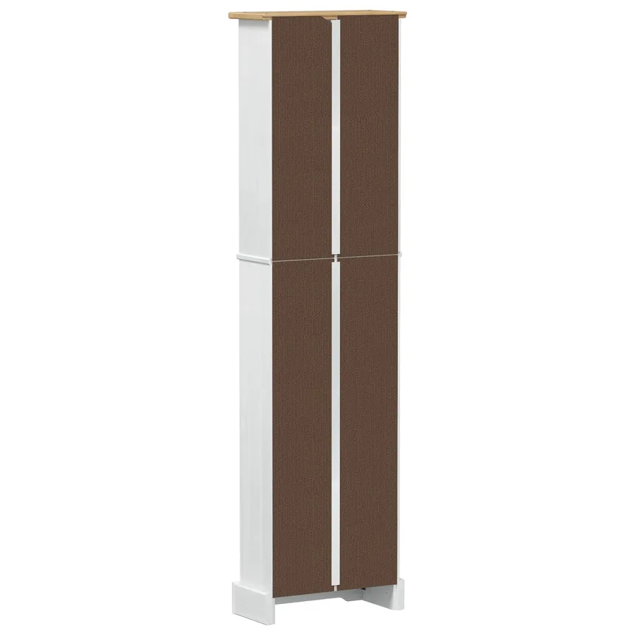 Bibliothèque Blanc 46 x 20 x 170 cm Pin massif - 6