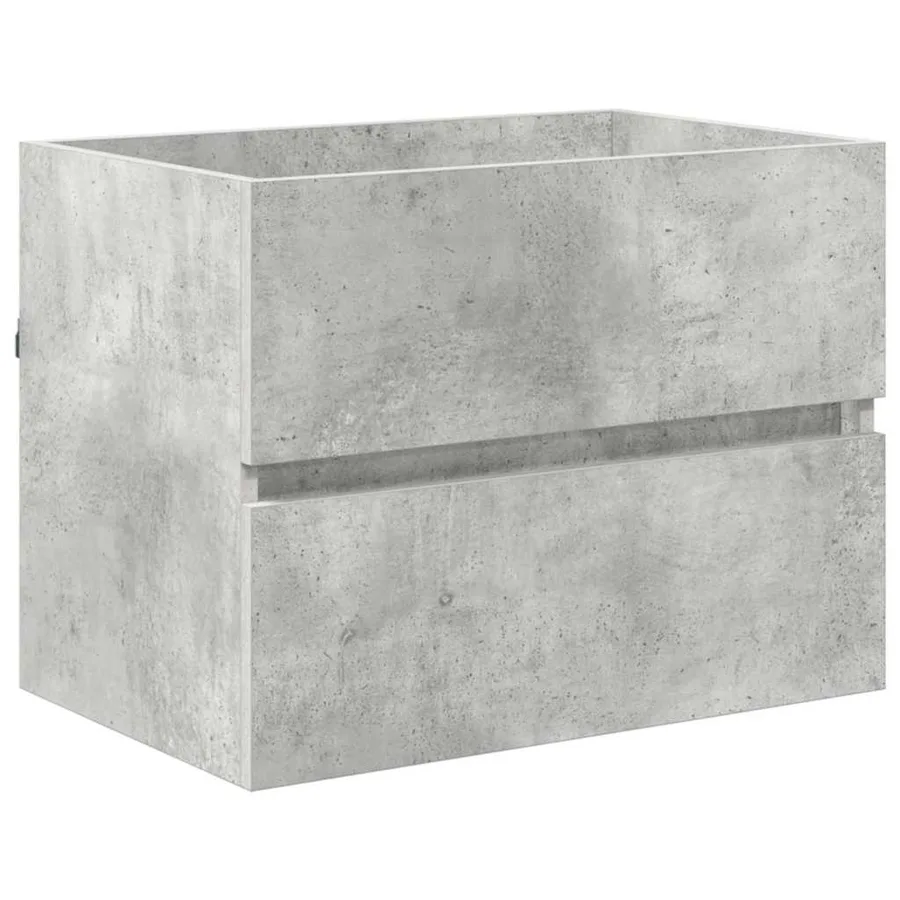 Ensemble de mobilier de salle de bain avec tiroir Gris béton - 7