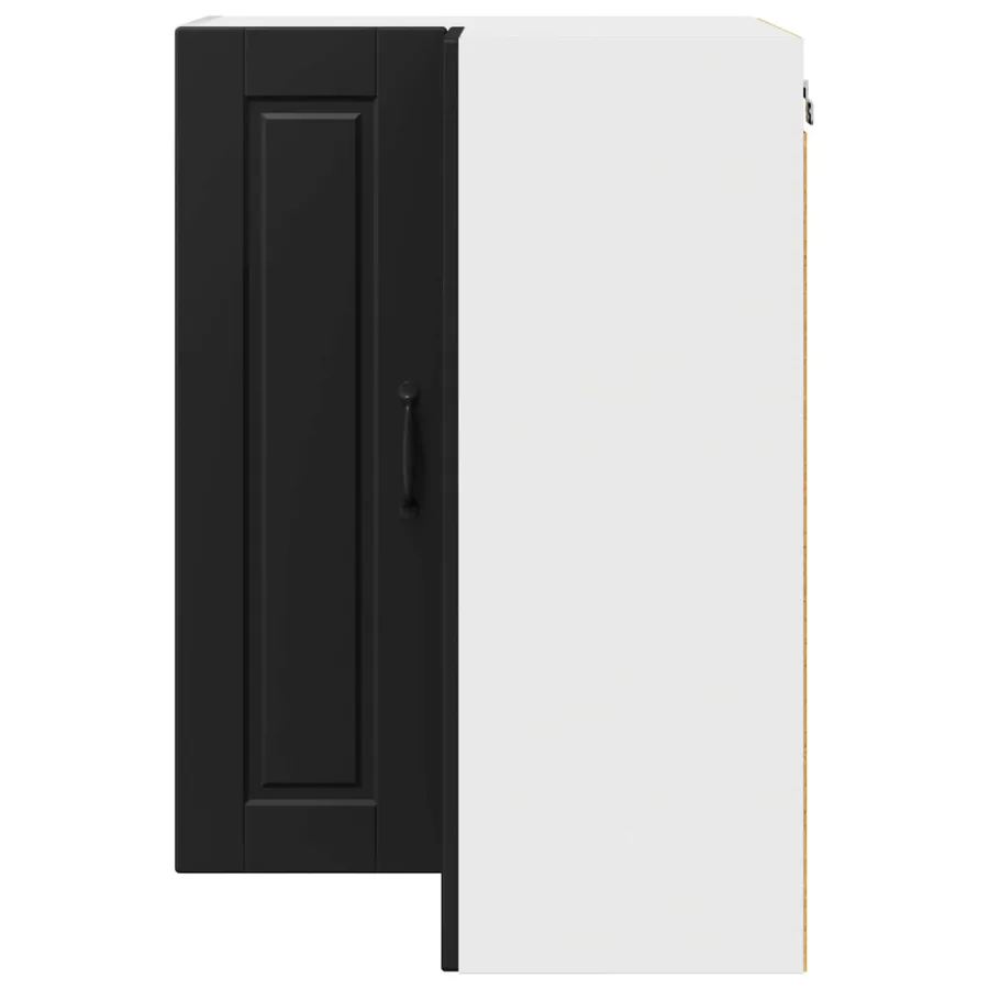 Cabinet d'angle mural PORTO Noir 57 x 57 x 80 cm - 6