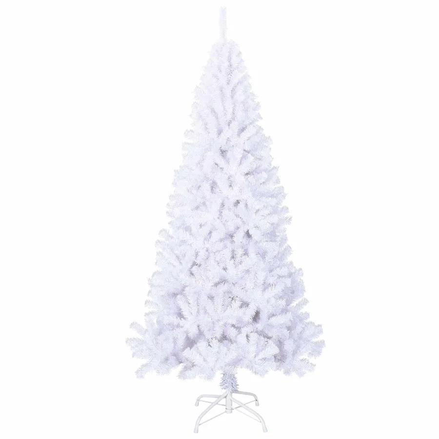 Sapin de Noël artificiel avec 300 LED Blanc 210 cm PVC et Acier - 5