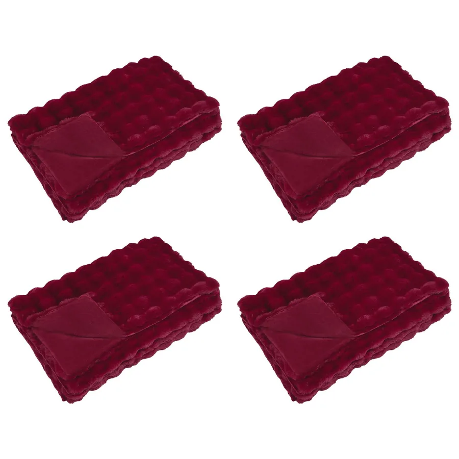 Couverture antidérapante en fausse de lapin Olite 4 pcs - 2