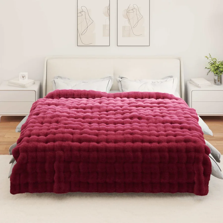 Couverture antidérapante en fausse de lapin Olite 4 pcs - 4