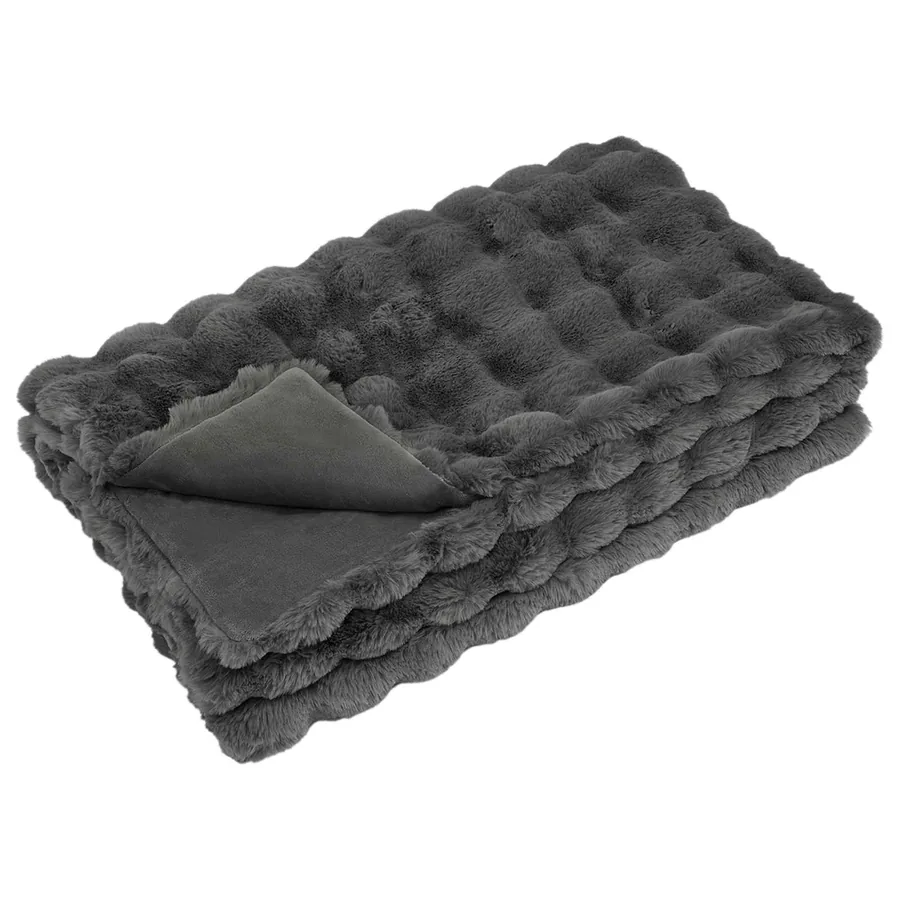 Couverture antidérapante en fausse de lapin Olite 4 pcs - 5