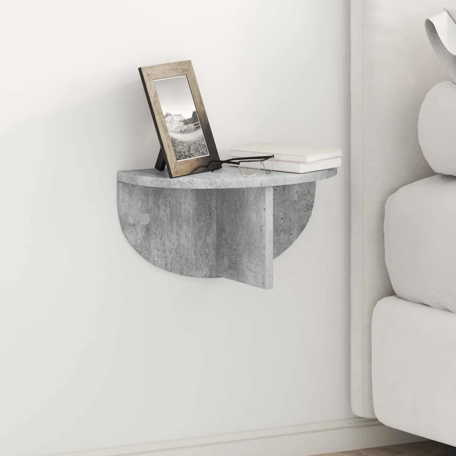 Étagère Murale Gris béton 38 x 19 x 19 cm Bois d'ingénierie