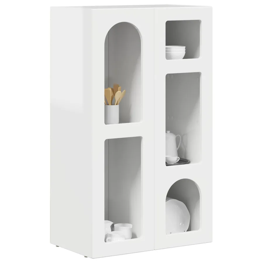 Buffet ELST Blanc brillant 59 x 35 x 100,5 cm Bois d'ingénierie - 3