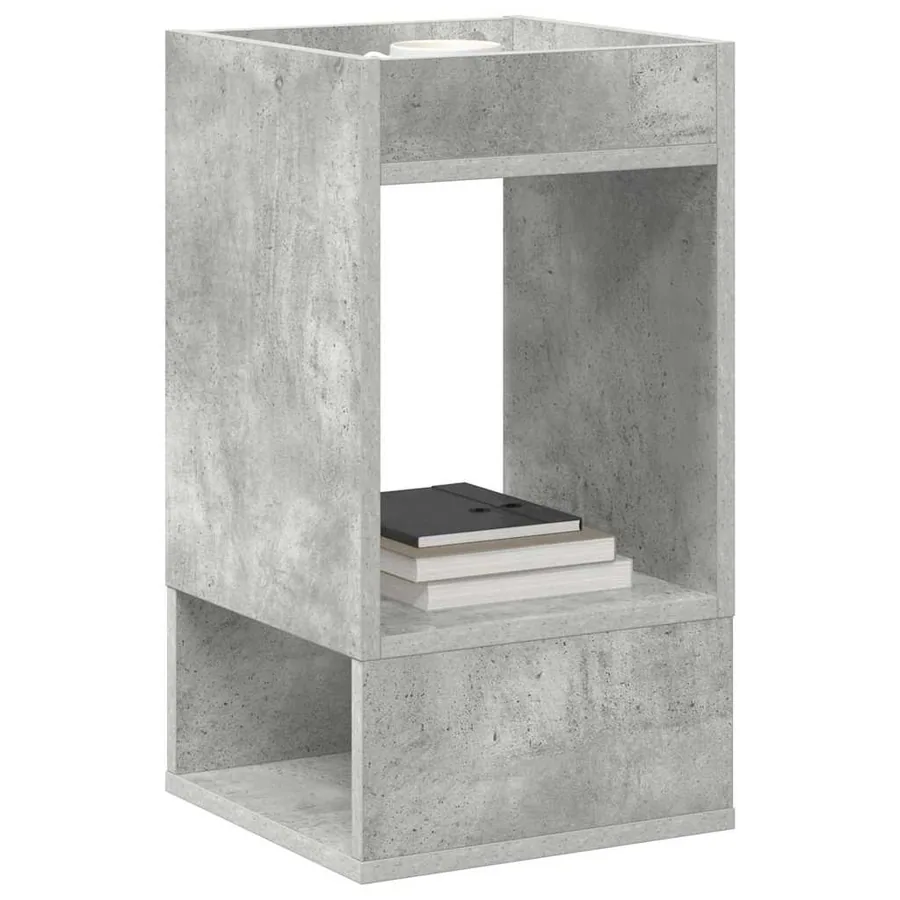 Table d'appoint Gris béton 30 x 30 x 56 cm Bois d'ingénierie - 3