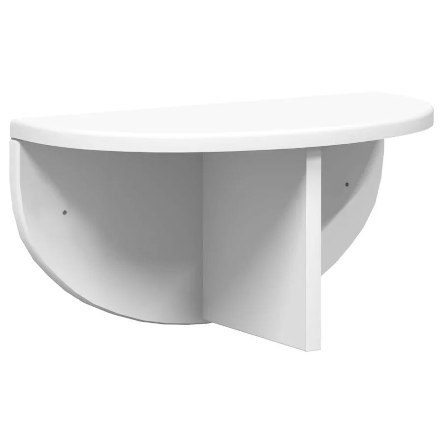 Étagère Murale 2 pcs Blanc 38 x 19 x 19 cm Bois d'ingénierie - 5