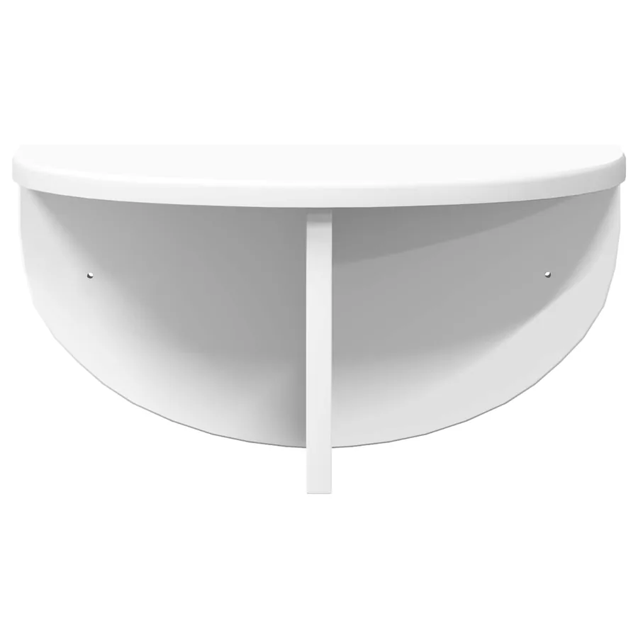 Étagère Murale 2 pcs Blanc 38 x 19 x 19 cm Bois d'ingénierie - 6