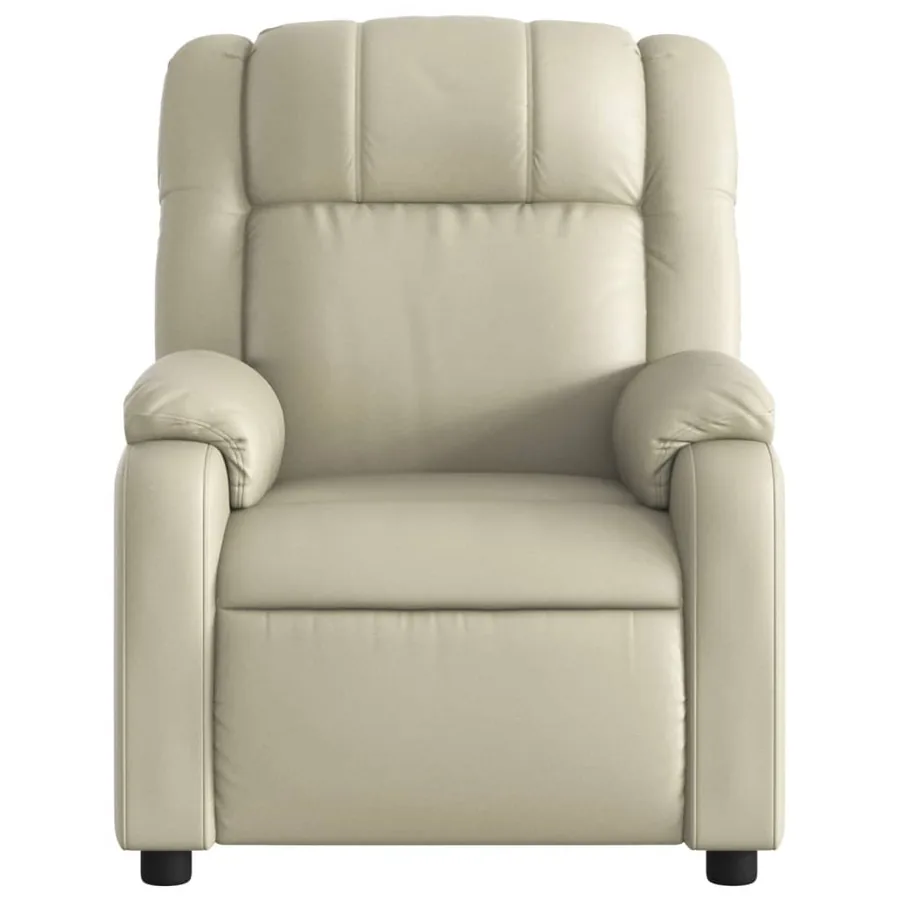 Fauteuil inclinable Crème Similicuir - 6