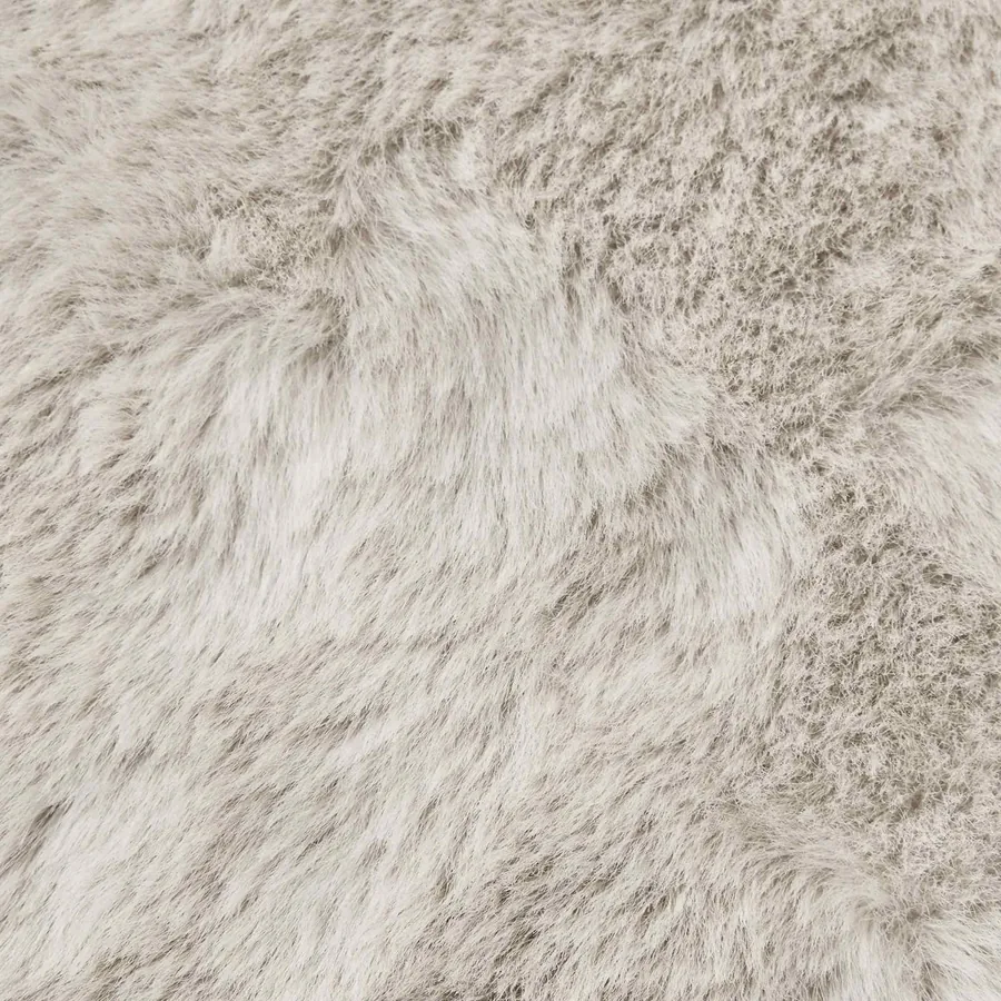 Tapis antidérapant en fausse de lapin OLITE Beige 160 x 160 cm - 9