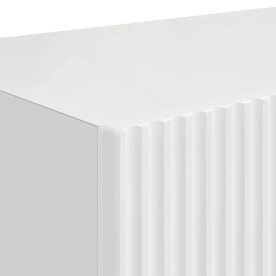 Meuble TV mural 2 pcs Blanc Brillant 39 x 31 x 29,5 cm - 10