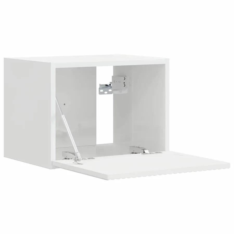 Meuble TV mural 2 pcs Blanc Brillant 39 x 31 x 29,5 cm - 5