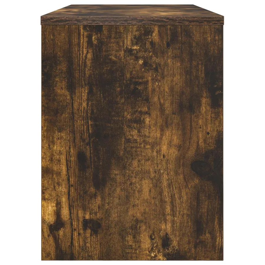 Meuble TV Chêne fumé 80 x 30 x 40 cm Bois d'ingénierie - 6