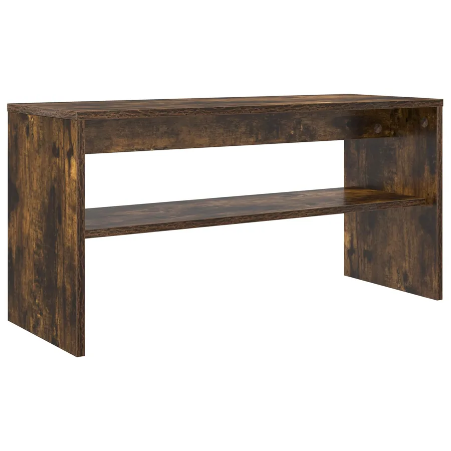 Meuble TV Chêne fumé 80 x 30 x 40 cm Bois d'ingénierie - 7