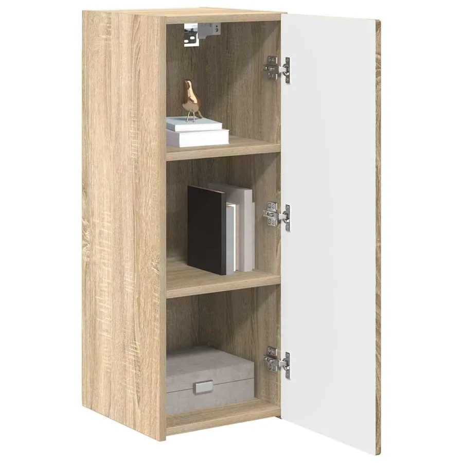 Meuble TV mural 2 pcs Sonoma 30 x 31 x 80 cm Bois d'ingénierie - 3