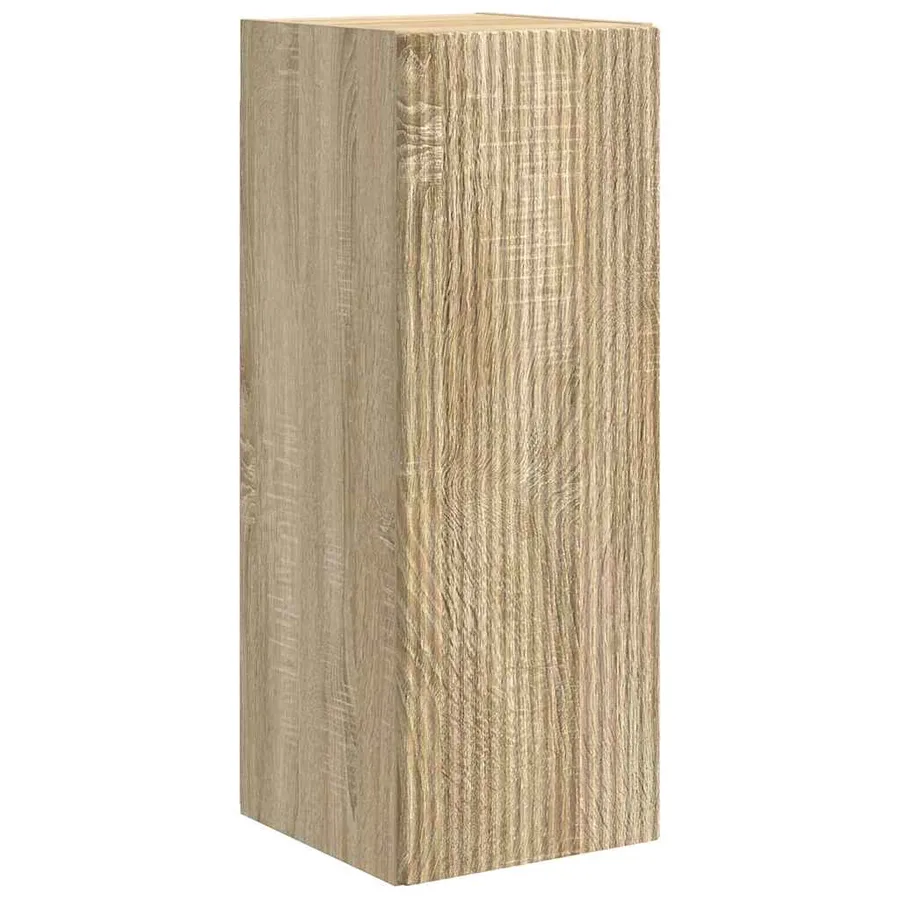 Meuble TV mural 2 pcs Sonoma 30 x 31 x 80 cm Bois d'ingénierie - 5
