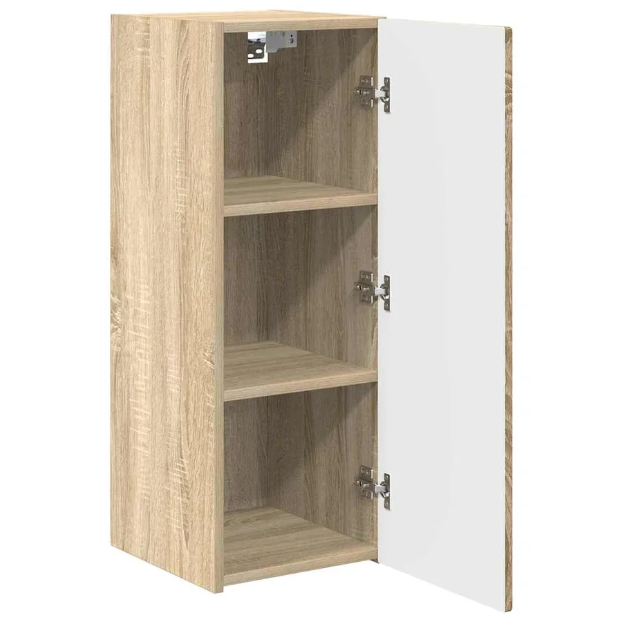 Meuble TV mural 2 pcs Sonoma 30 x 31 x 80 cm Bois d'ingénierie - 6