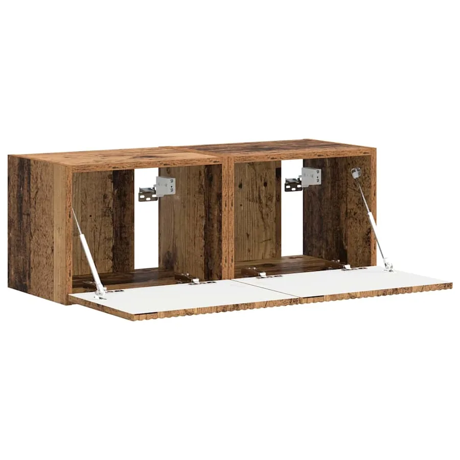 Meuble TV mural 2 pcs Bois Ancien 39 x 31 x 29,5 cm - 6
