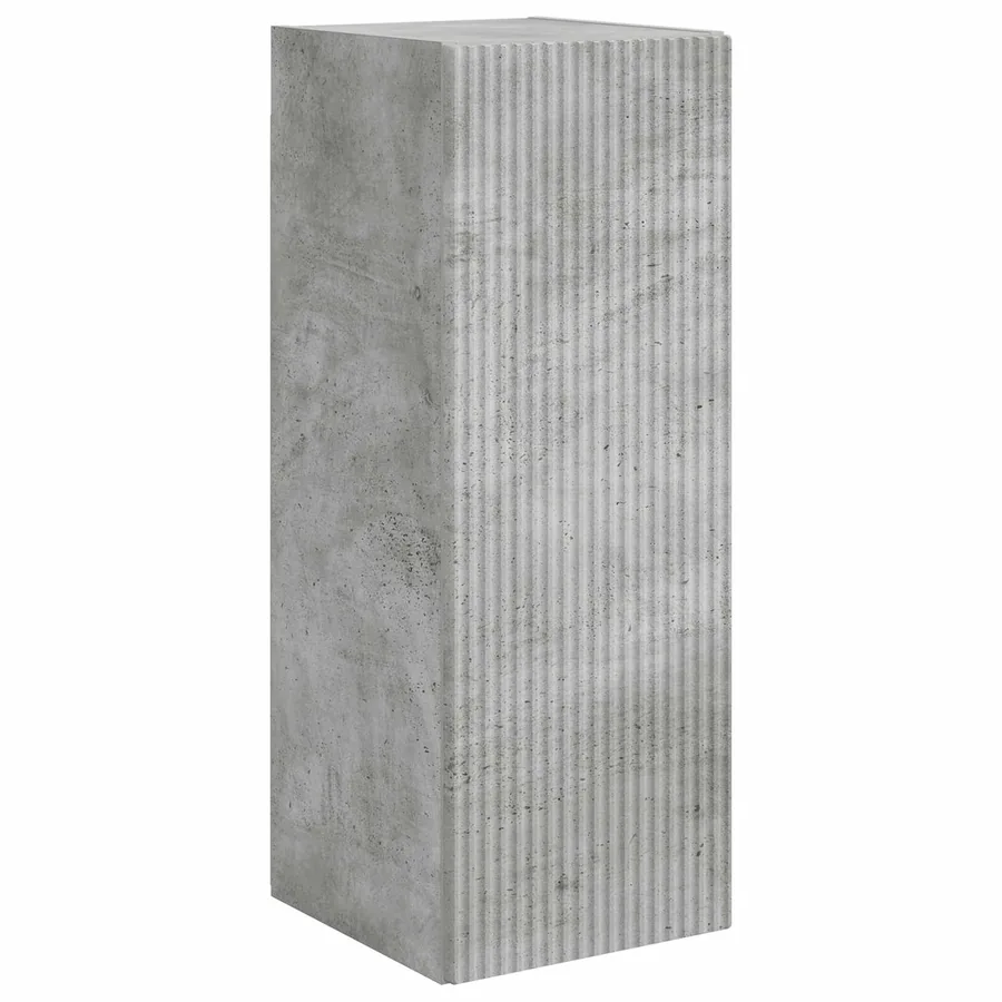 Ensemble de meuble TV mural 4 pcs Gris béton Bois d'ingénierie - 6