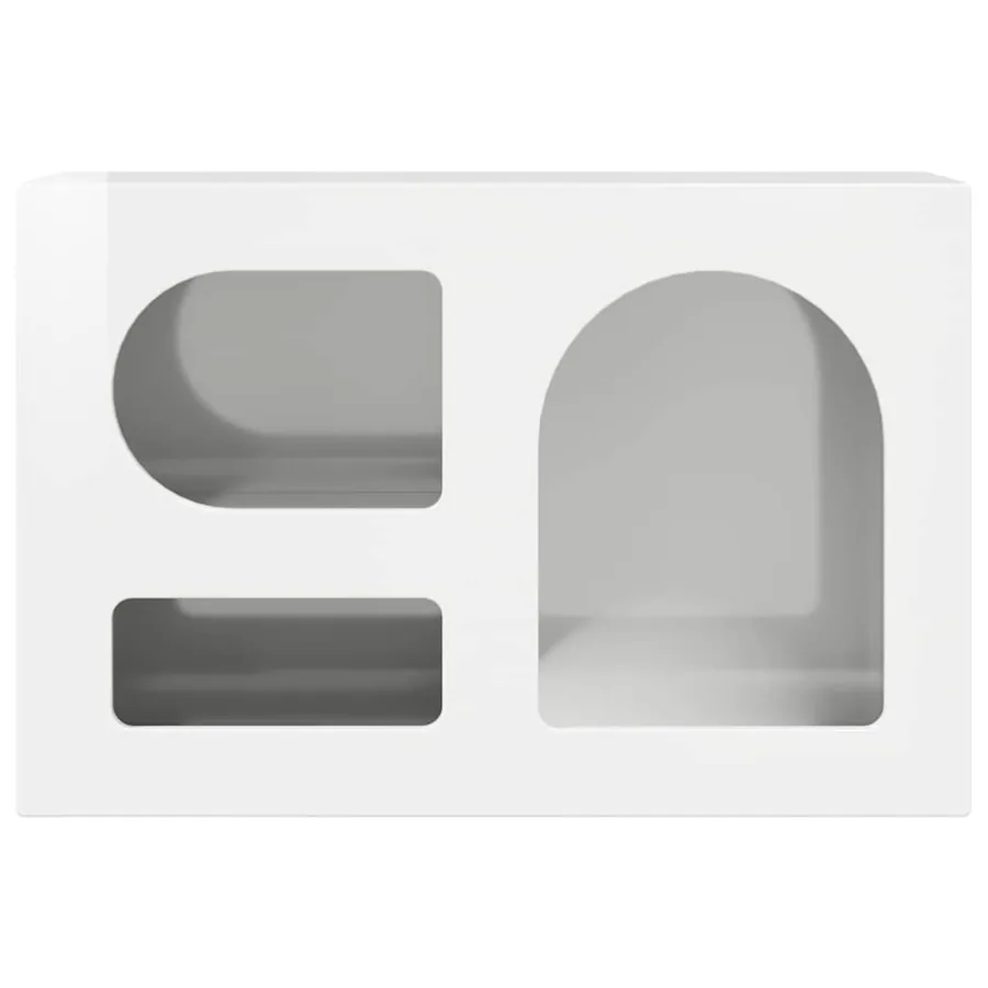 Meuble TV ELST 60 x 35 x 40 cm Blanc brillant Bois d'ingénierie - 5