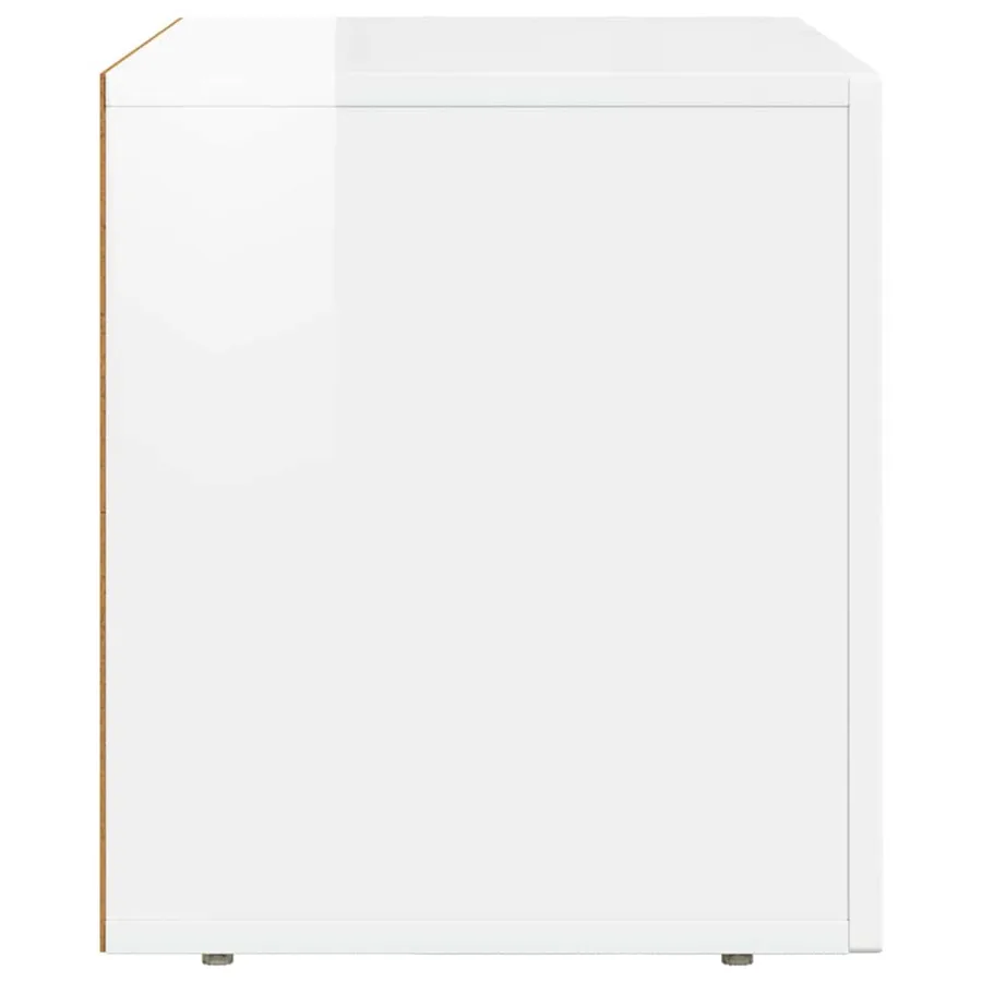 Meuble TV ELST 60 x 35 x 40 cm Blanc brillant Bois d'ingénierie - 6