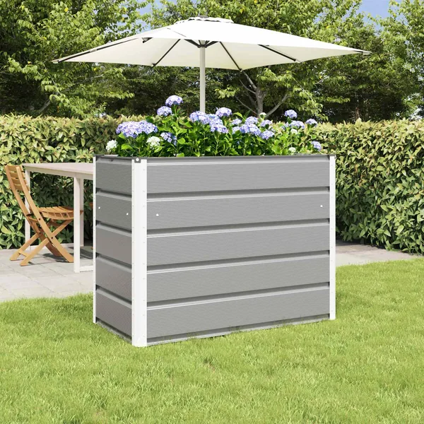 Jardinière Gris clair 100 x 50 x 77 cm Acier galvanisé