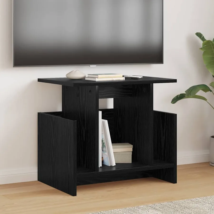 Meuble TV Chêne noir 50 x 35 x 45 cm Bois d'ingénierie