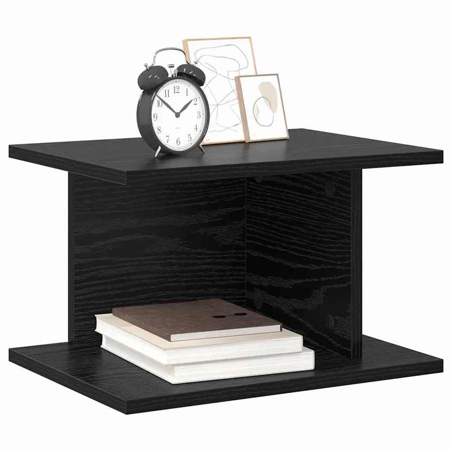 Table de chevet Chêne noir 40 x 30 x 25 cm Bois d'ingénierie - 3