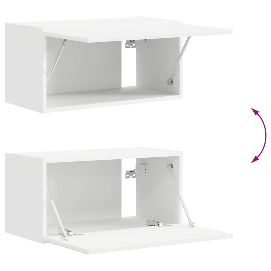 Ensemble meuble TV 6 pcs Blanc Bois d'ingénierie - 8