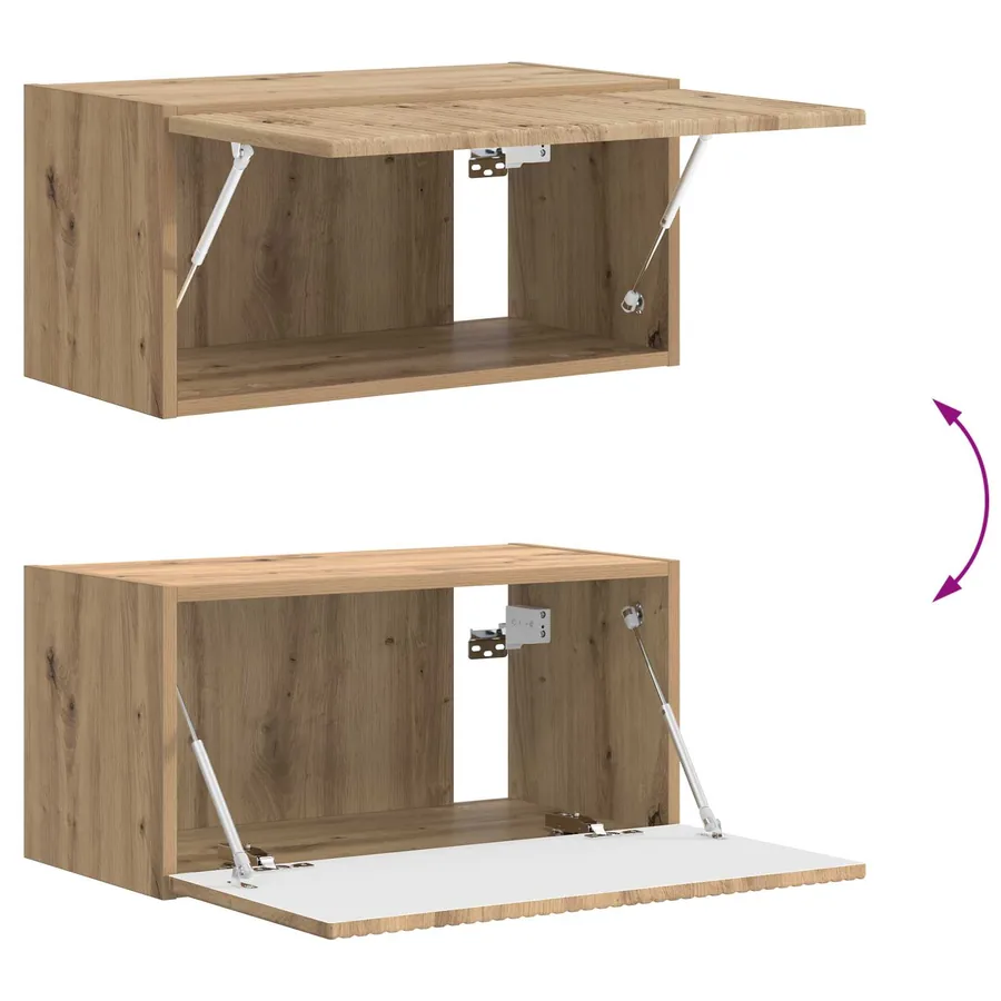Ensemble meuble TV 2 pcs Chêne artisanal Bois d'ingénierie - 8