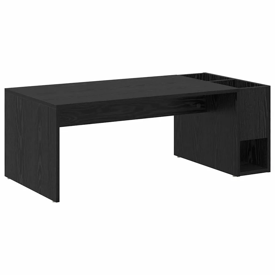 Table basse Chêne noir 101,5 x 50 x 37 cm Bois d'ingénierie - 2