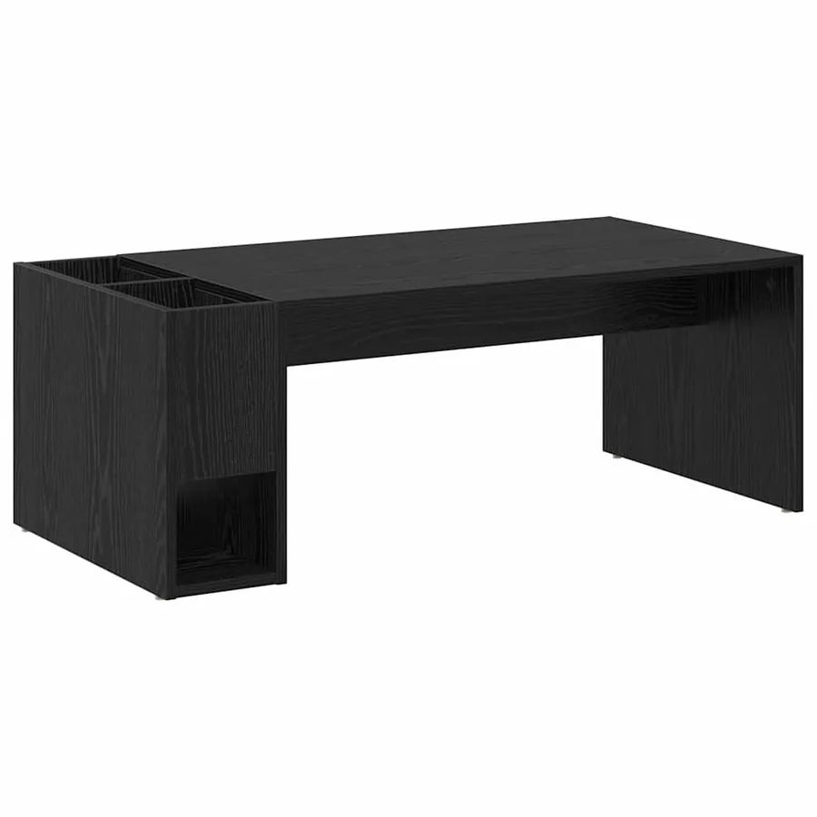 Table basse Chêne noir 101,5 x 50 x 37 cm Bois d'ingénierie - 7