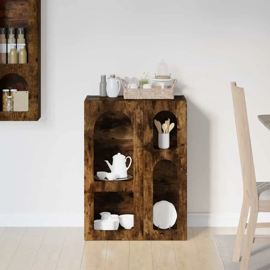 Buffet ELST Chêne fumé 59 x 35 x 80,5 cm Bois d'ingénierie - 4