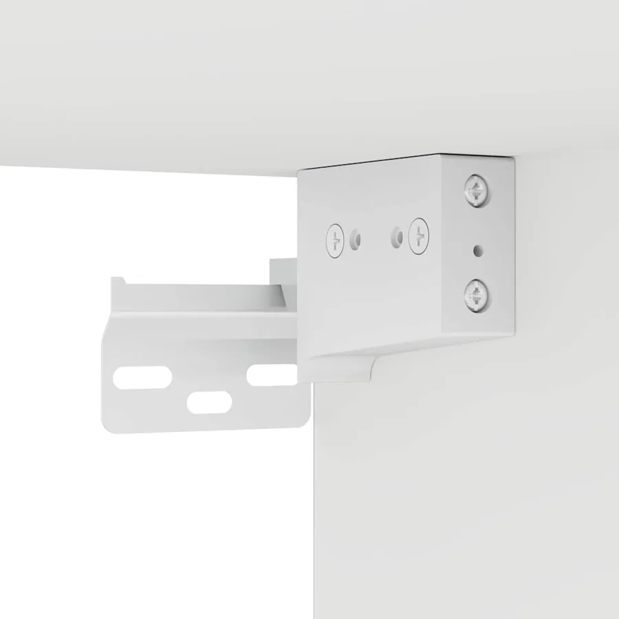 Meuble TV mural 2 pcs Blanc Brillant 30 x 31 x 100 cm - 12