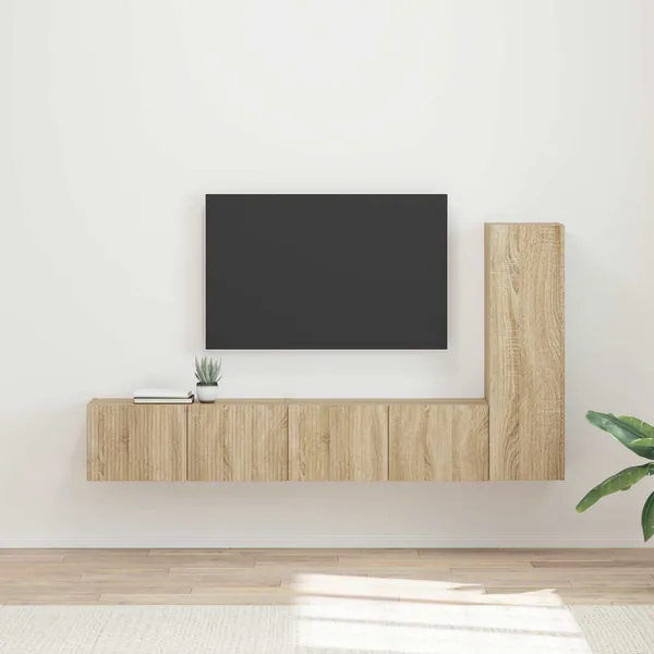 Ensemble meuble TV 3 pcs Chêne Sonoma Bois d'ingénierie