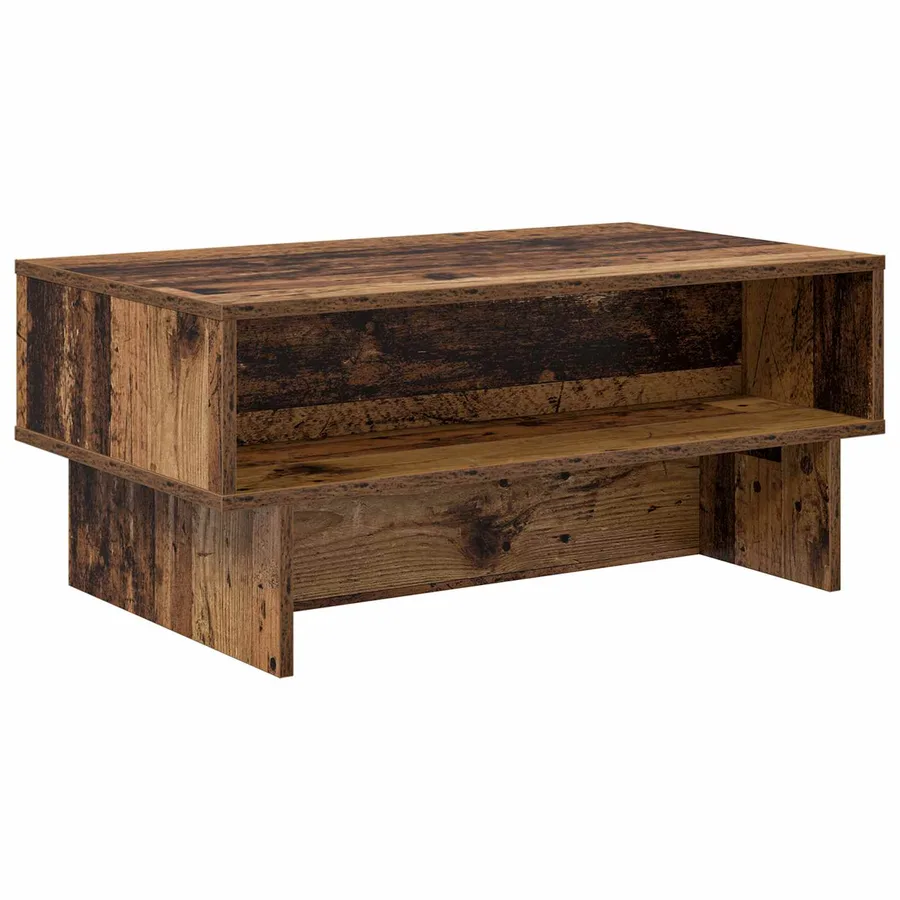 Table basse Bois ancien 80 x 46 x 35 cm Bois d'ingénierie - 2