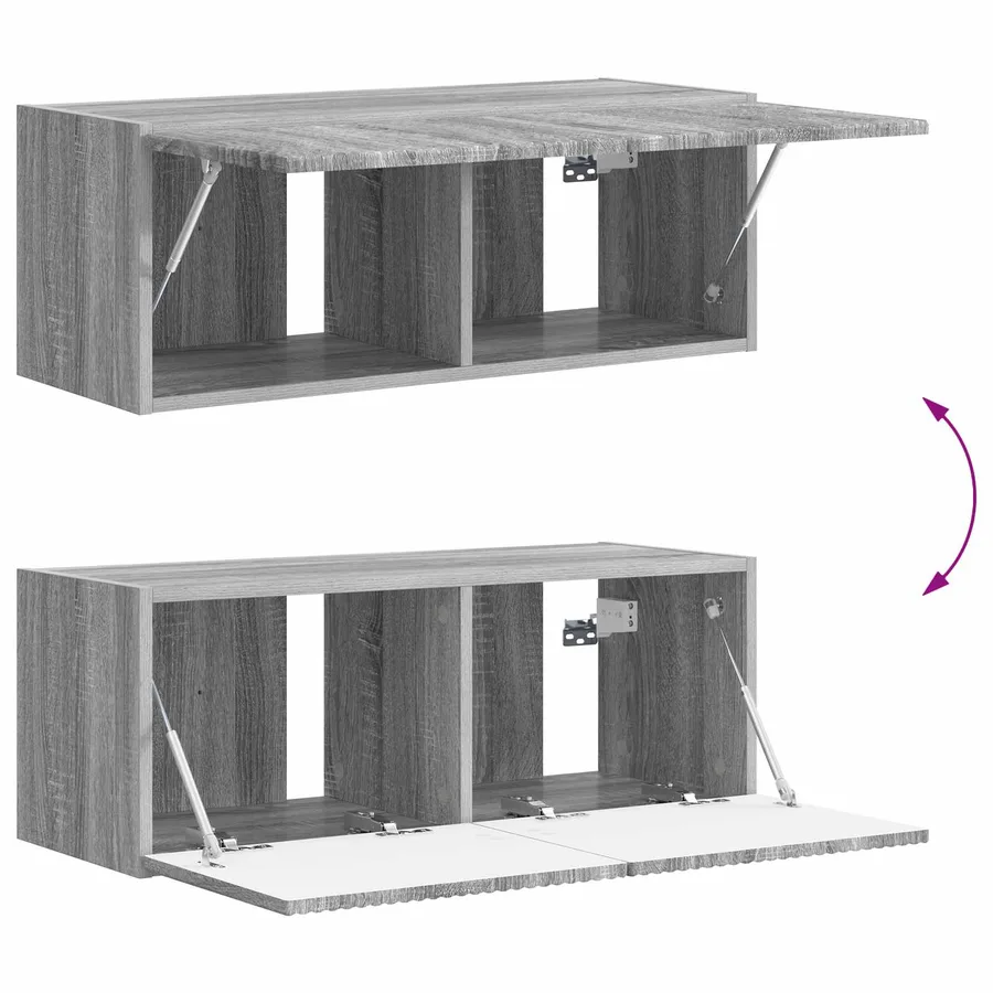 Ensemble meuble TV 5 pcs Gris Sonoma Bois d'ingénierie - 13