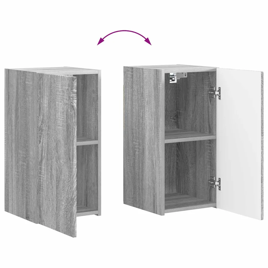 Ensemble meuble TV 5 pcs Gris Sonoma Bois d'ingénierie - 14