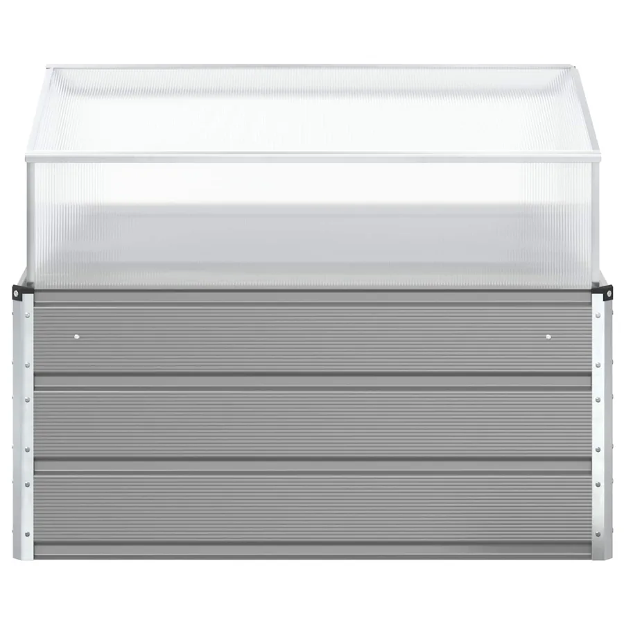 Jardinière Gris clair 100 x 100 x 77 cm Acier galvanisé - 4