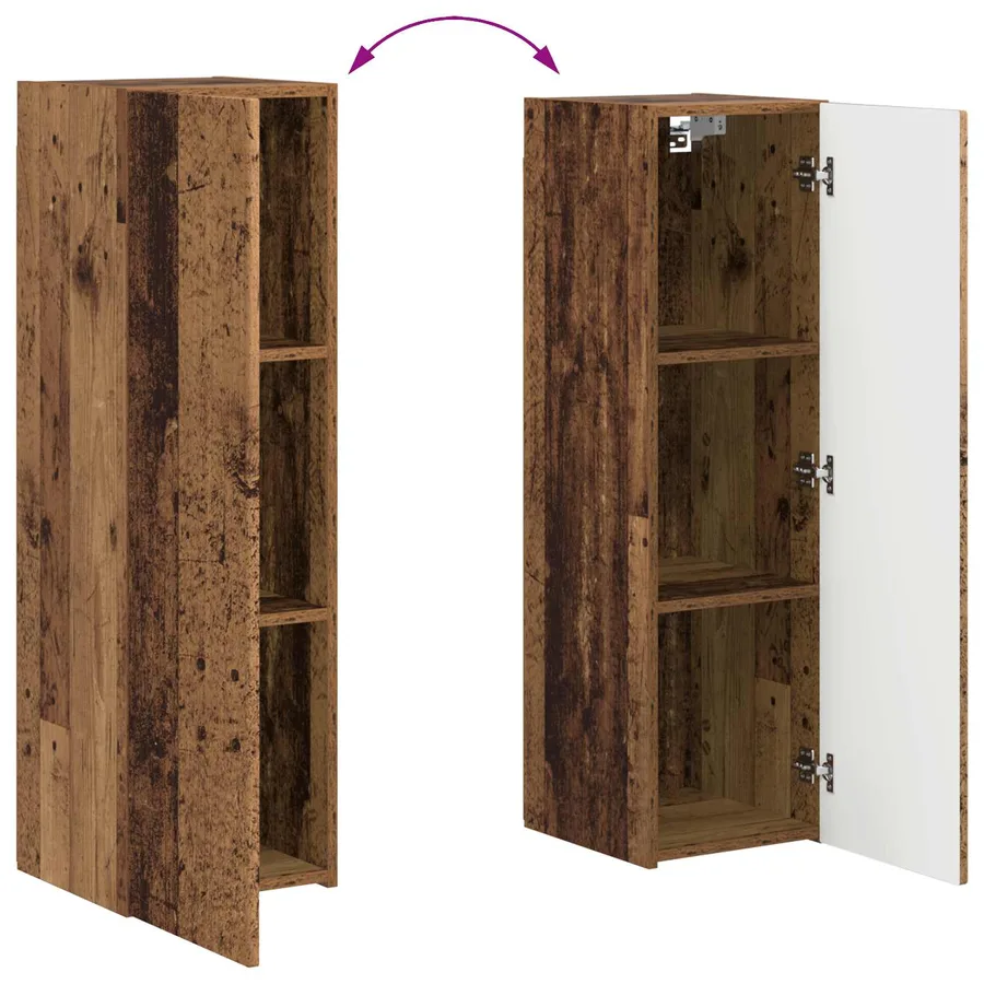 Ensemble meuble TV 4 pcs Bois ancien Bois d'ingénierie - 12