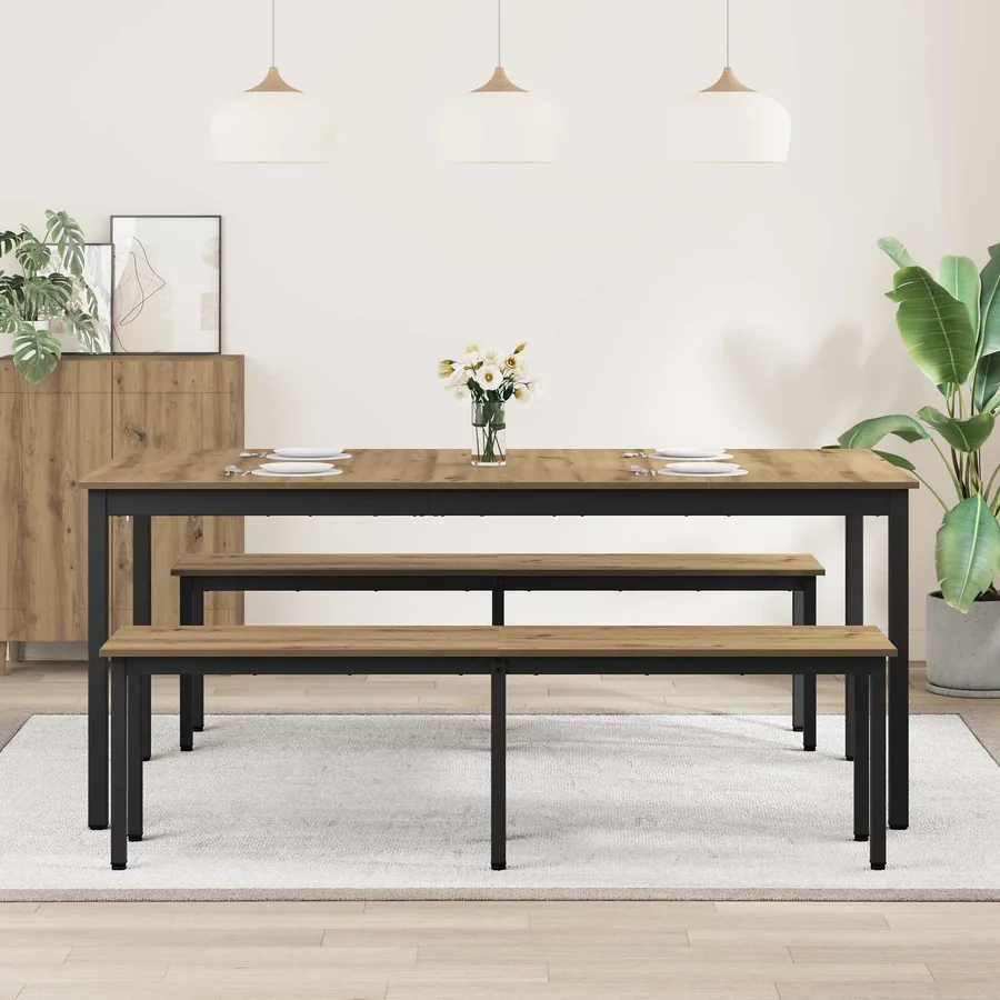 Table de salle à manger / Table de repas 180 x 90 x 75 cm - 4