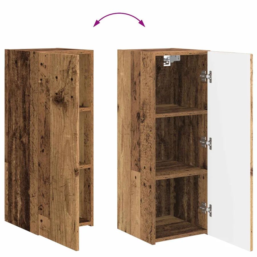 Ensemble meuble TV 4 pcs Bois Ancien Bois d'ingénierie - 15