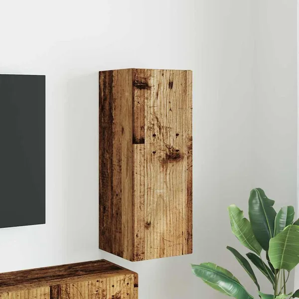 Meuble TV mural Bois Ancien 30 x 31 x 80 cm Bois d'ingénierie