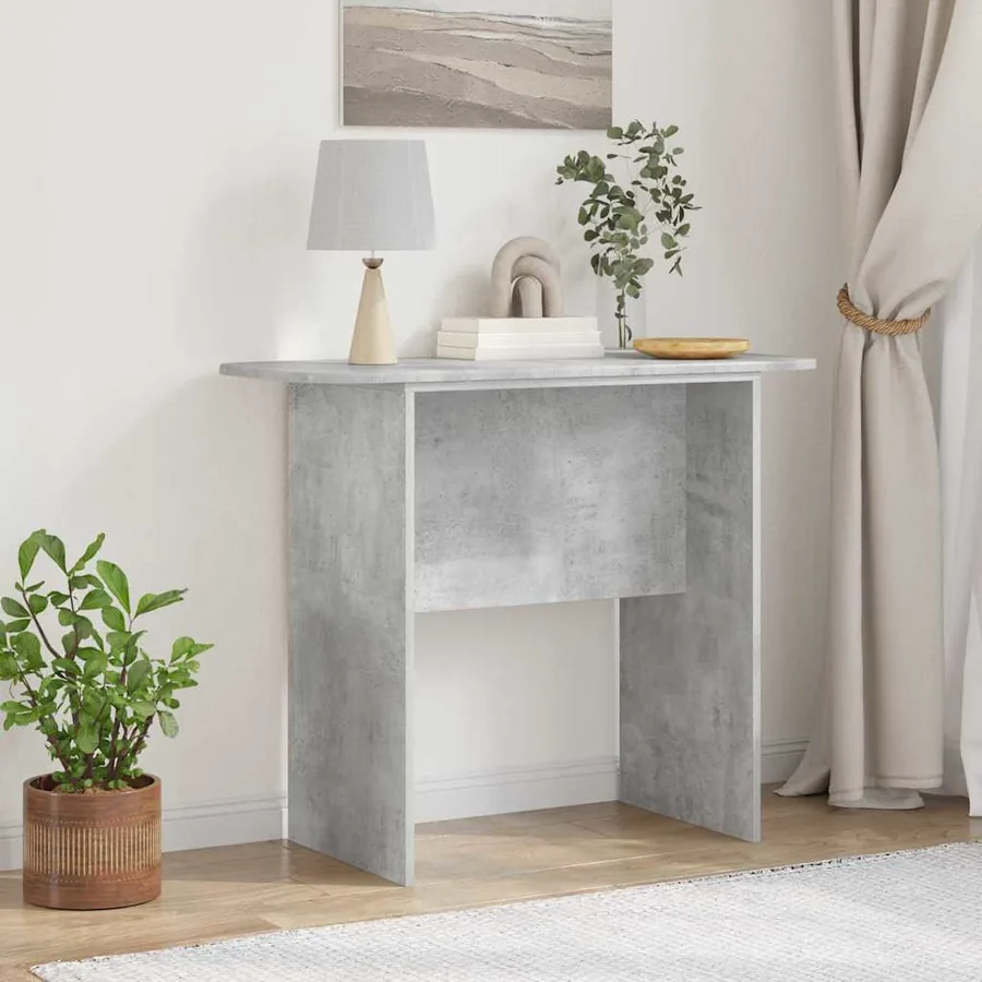Table console Gris béton 93 x 40 x 75 cm Bois d'ingénierie