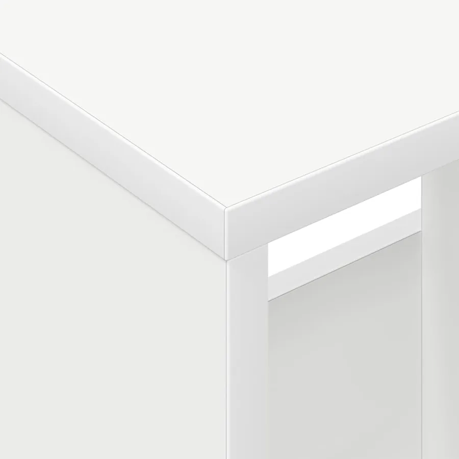 Étagère à magazines Blanc 102 x 30 x 45 cm - 9
