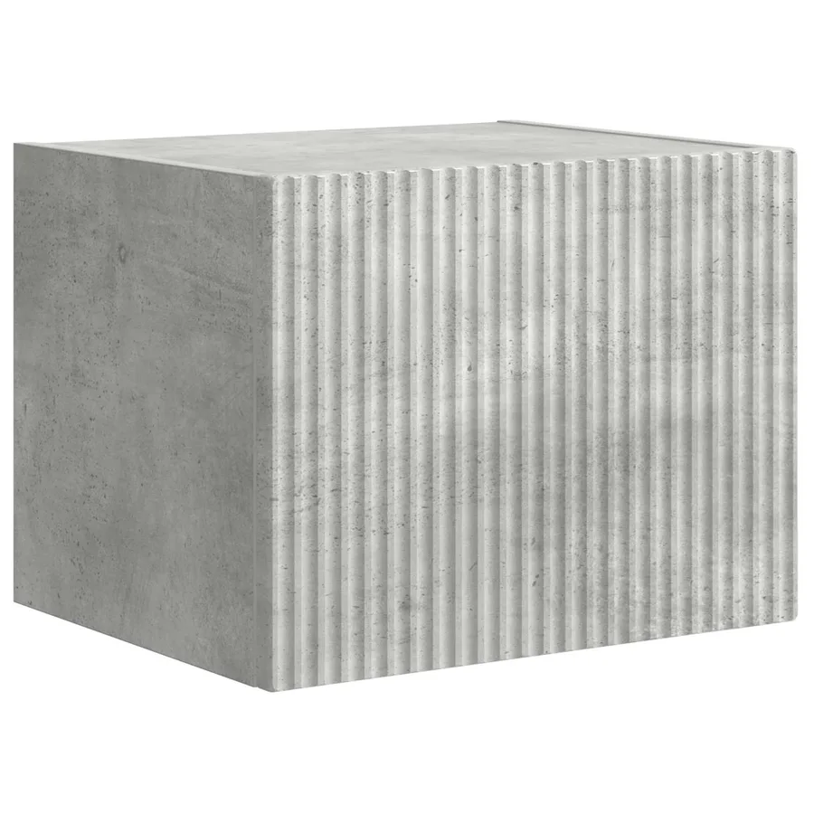 Ensemble de meuble TV mural Montage mural 6 pcs Gris béton - 6