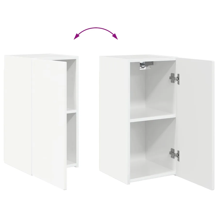 Ensemble meuble TV 6 pcs Blanc brillant Bois d'ingénierie - 11